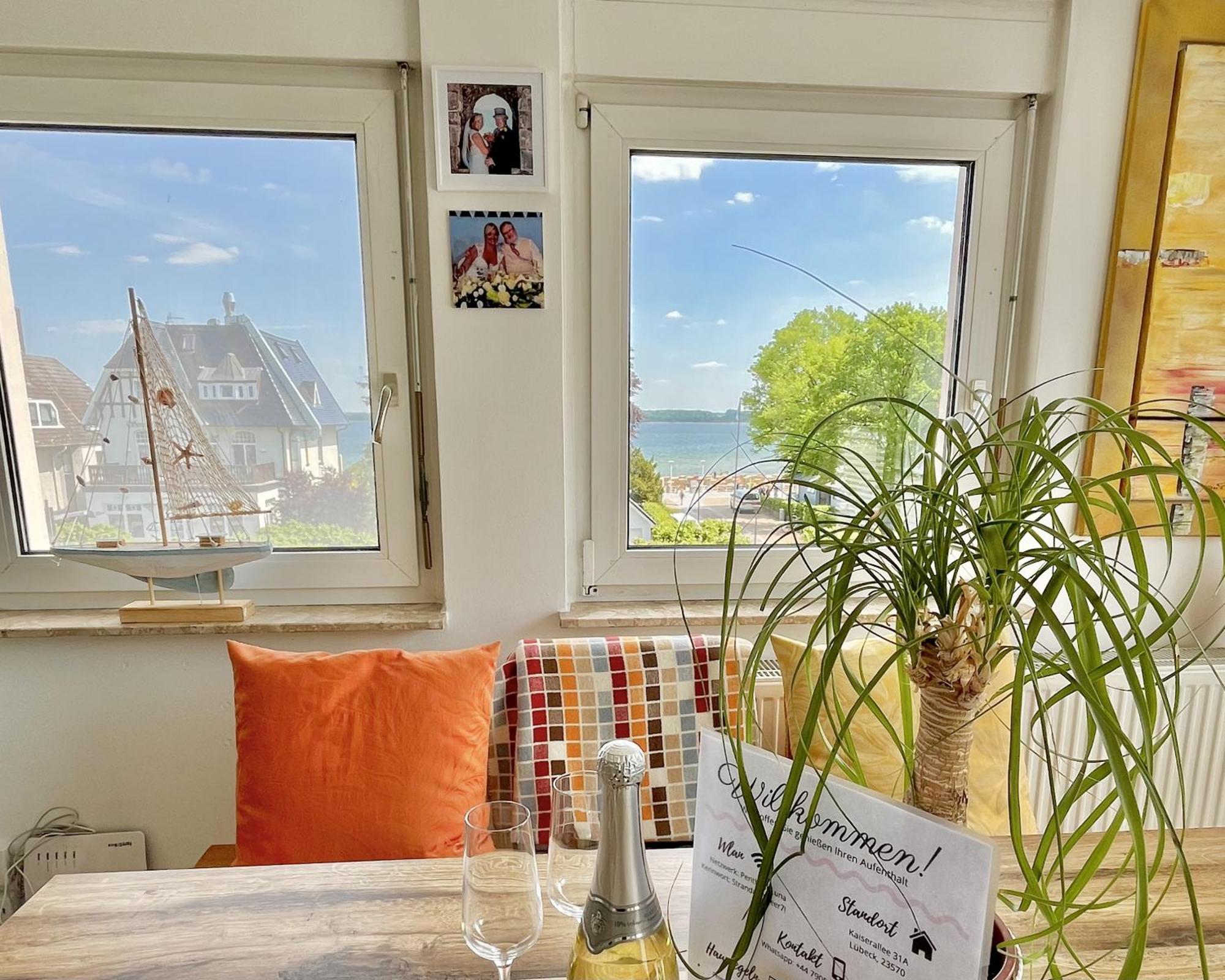 3Sz Penthaus Luna Am Sandstrand Mit Meerblick & Balkon Lübeck Exterior foto